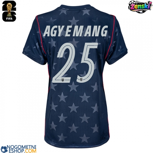 Ženski Nogometni dresi Združene države Patrick Agyemang #25 Gostujoči SP 2026 Kratek Rokav